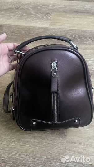 Сумка рюкзак, натуральная кожа