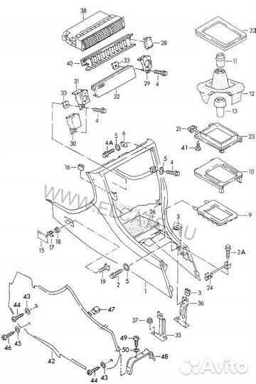 Рамка консоли VAG Audi A6 C4