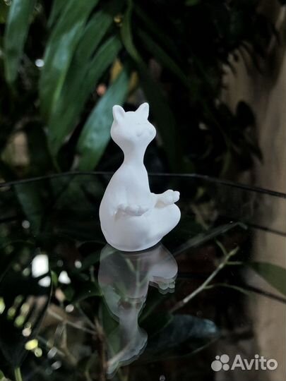 Фигурка для флорариума, Медитирующий котик