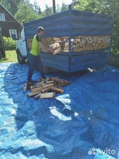 Дрова березовые. Колотые