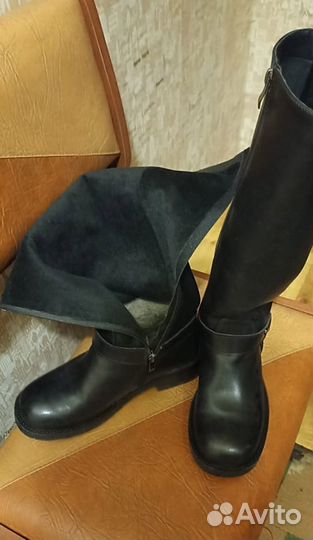Сапоги женские европейка натуральная кожа 38 разме