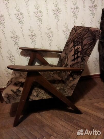Кресло винтажное СССР циркуль