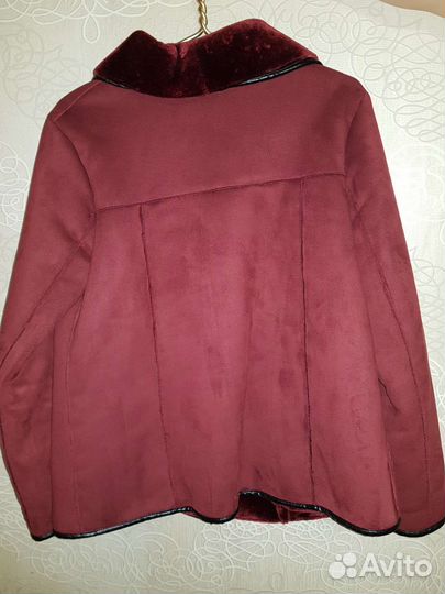 Дубленка женская искуственная 48