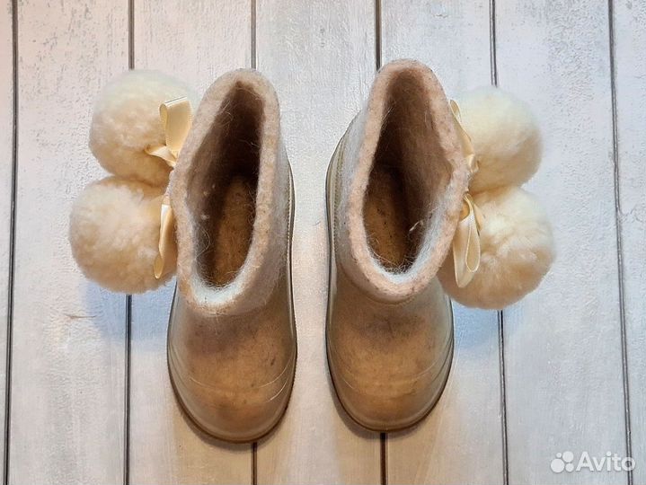 Детские зимние валенки для девочки 24 25 размер