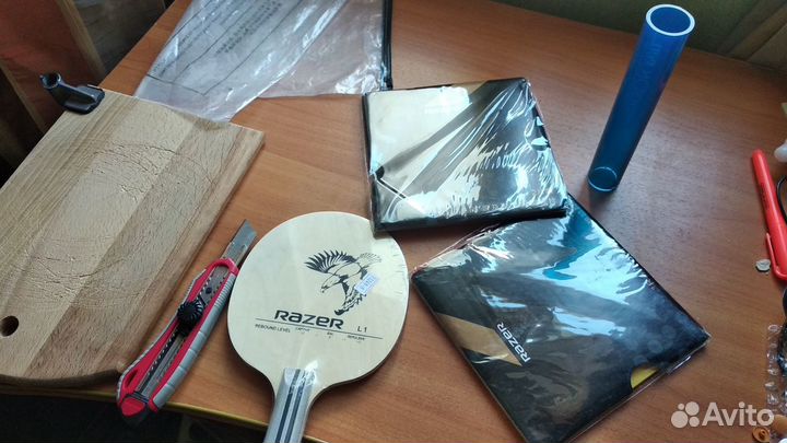 Сборка ракетки для настольного тенниса