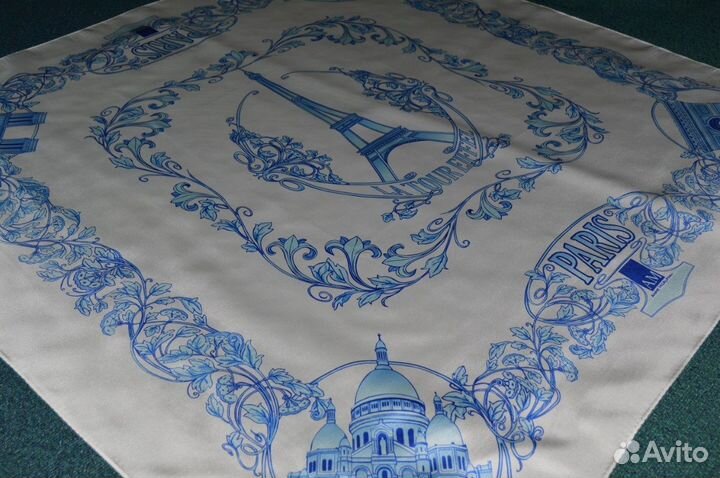 Шелковый платок Париж Города мира шелк 2006 год
