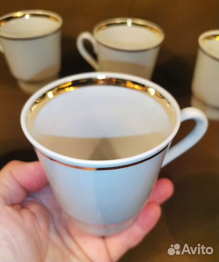 Набор новых фарфоровых кружек СССР