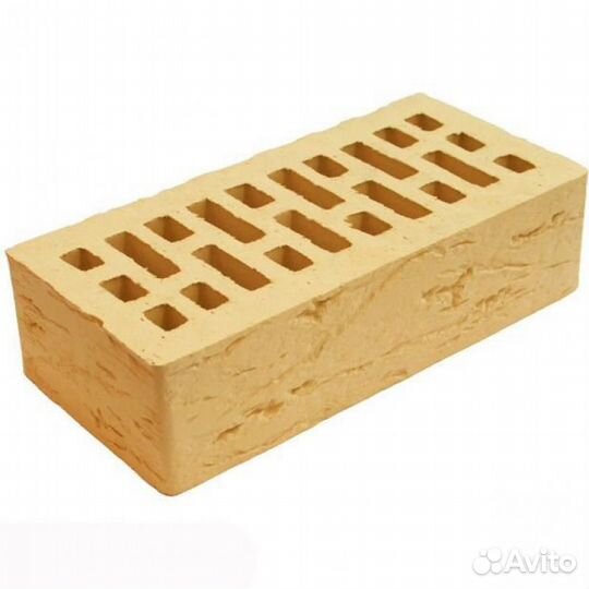 Облицовочный кирпич желтый керамический с заводско