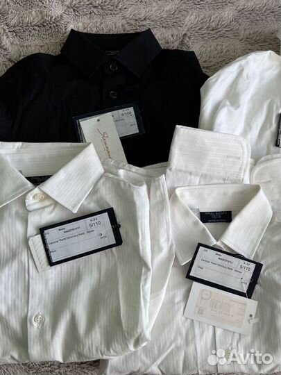 Рубашки классические на мальчика 104-110