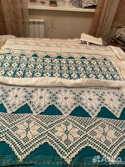 Старинный подзор, рушники