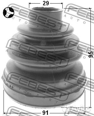 Пыльник шруса внутренний toyota hilux 05-12, fortu