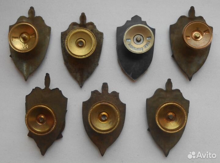 Знаки вчк кгб пв Новоделы 1990-ыгх гг.7 шт. все вм