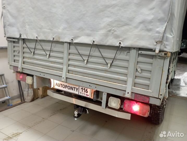 Фаркоп на УАЗ Пикап и Профи нержавейка квадрат