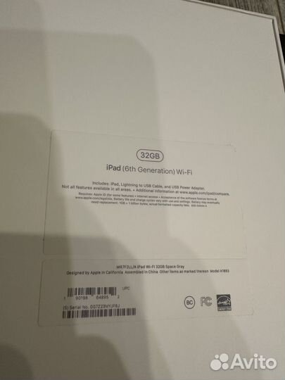 Планшет apple iPad 6 32 Gb