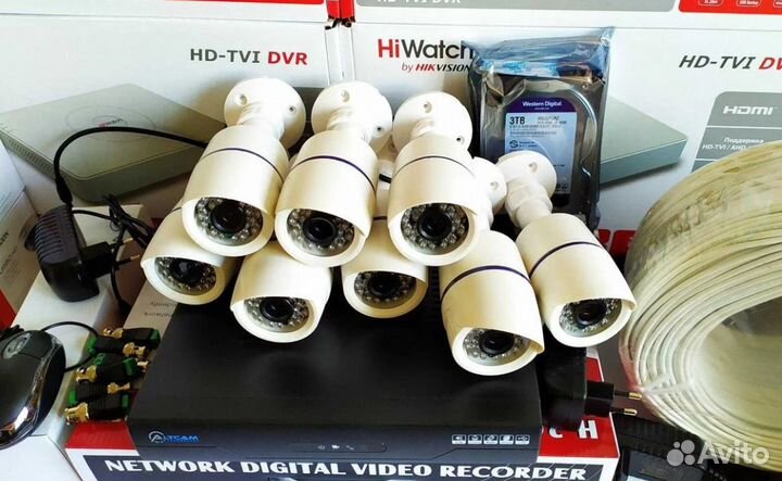 Новые уличные комплекты видеонаблюдения на 1-16кам