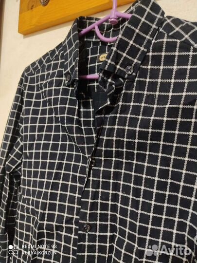 Рубашка мужская в клеточку