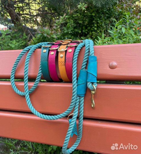 Ошейники для собак кожа и поводки