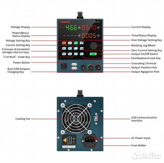 Лабораторный блок питания 30v10a