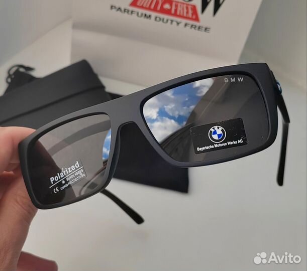 Солнцезащитные очки BMW чёрные матовые