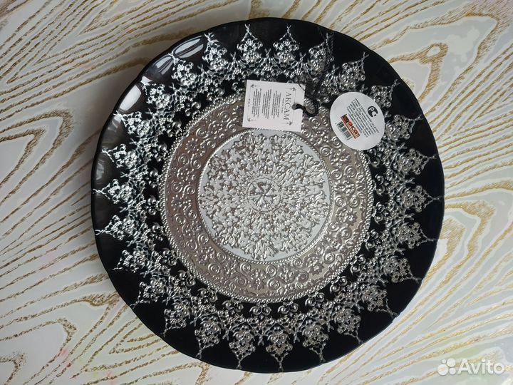 Тарелка блюдо серебро Хюррем диаметр 28 см