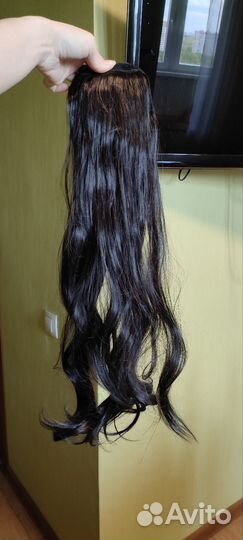 Хвост шиньон на липучке