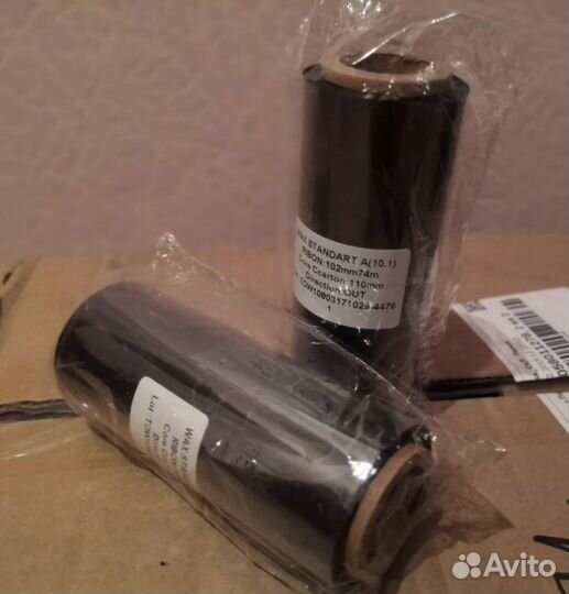 Термотрансферная лента (риббон) 102мм*74м*1д(втул)