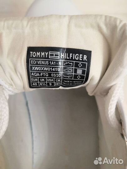 Кеды женские tommy hilfiger 39