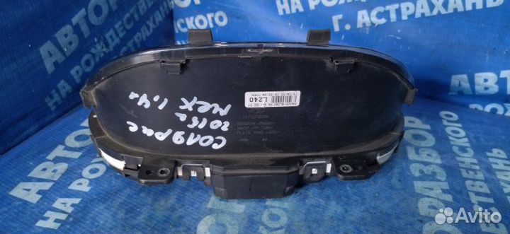 Панель приборов Hyundai Solaris 1 седан G4FA 2015