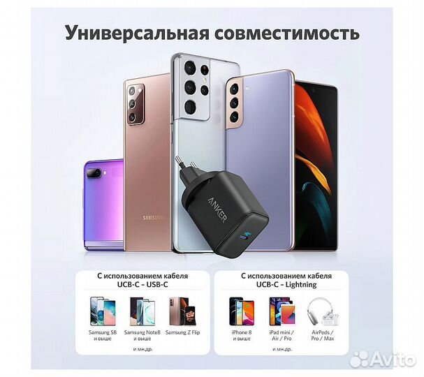 Сзу адаптер anker PowerPort III 25W (A2058) USB-C