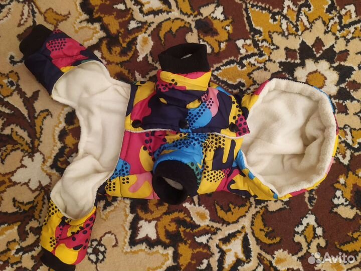 Теплый зимний комбинезон для собак, размер S