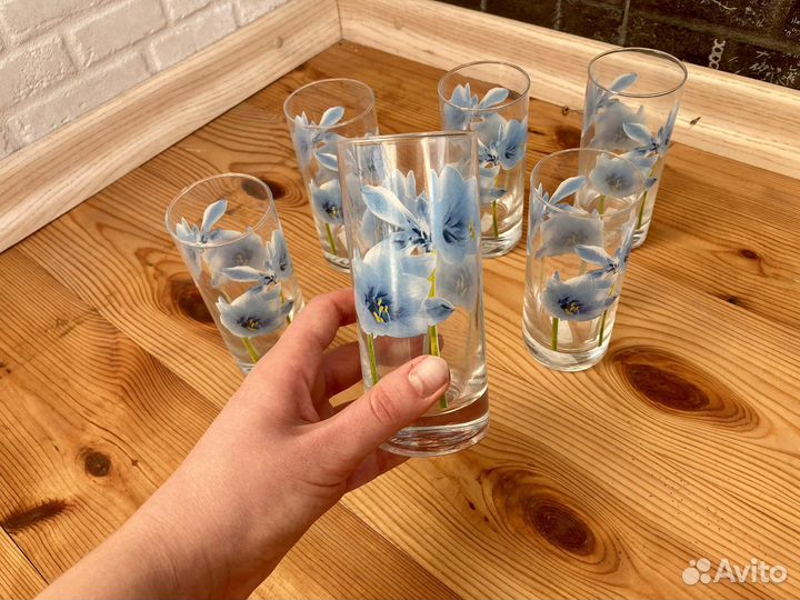 Бокалы фужеры стекло 6 шт