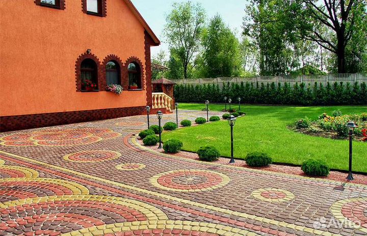 Тротуарная плитка для дома и дачи + укладка