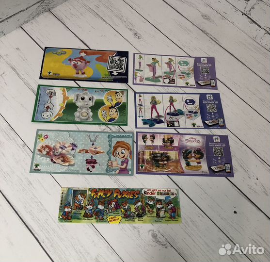 Вкладыши от киндер