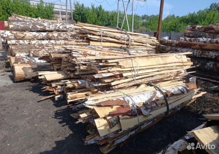 Дрова, Горбыль берёзовый, Обрезки, Опилки, Берёза