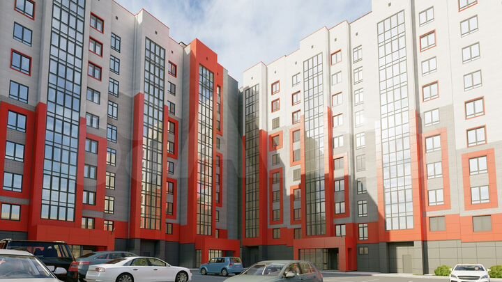 2-к. квартира, 65,4 м², 2/9 эт.