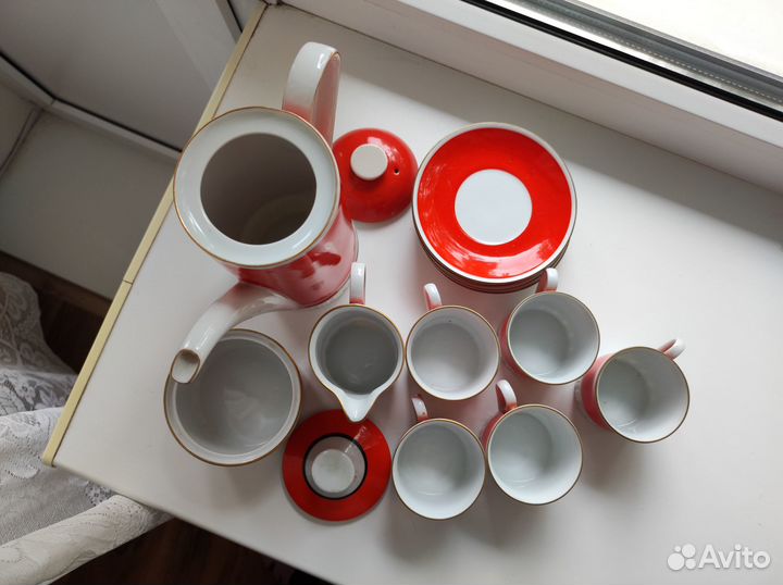 Сервиз кофейный, фарфор ГДР