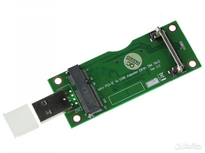 Адаптер gsmin DP69 Mini PCI-E c SIM-картой на USB