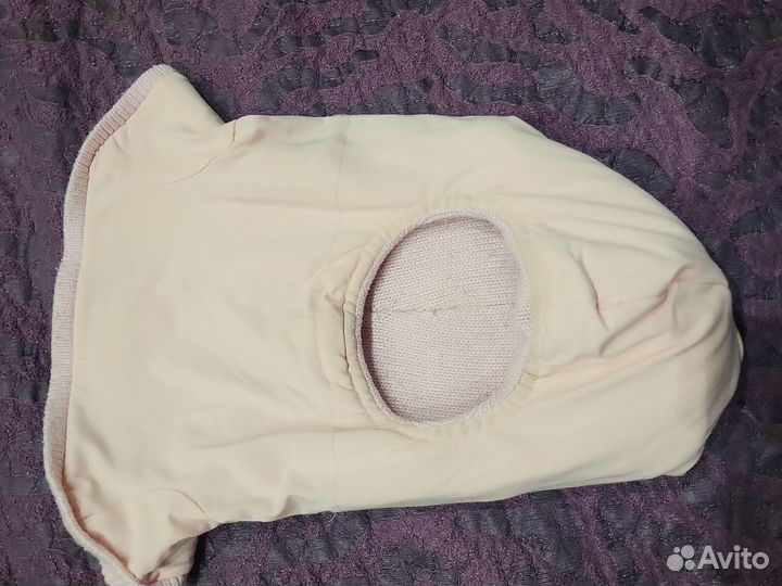 Шапка шлем для девочки зимняя