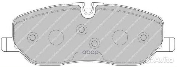 Колодки тормозные, передние FDB1615 Ferodo