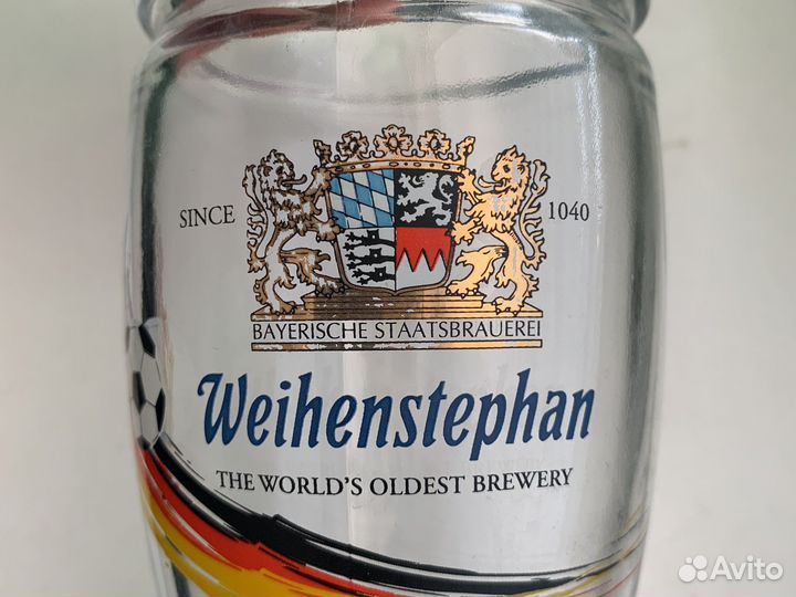 Weihenstephaner пивная кружка+чехол бутылки