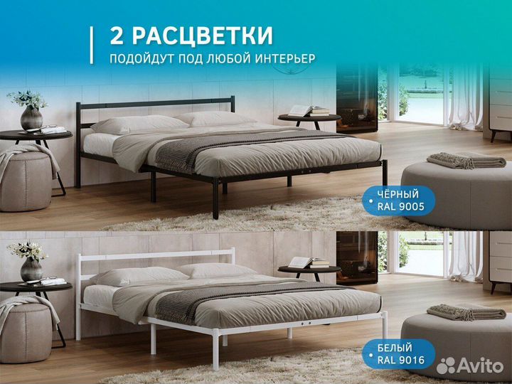 Кровать новая в стиле лофт 90х200