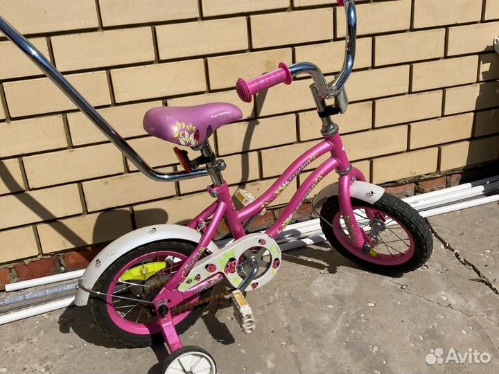 Детский велосипед с родительской ручкой