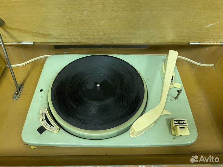 Ламповая радиола СССР Сакта ретро винтаж Sakta