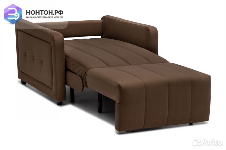 Кресло аккордеон Борго коричневое