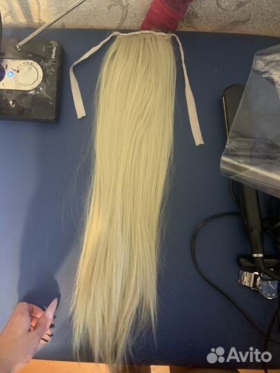 Накладной хвост биопротеиновые волосы
