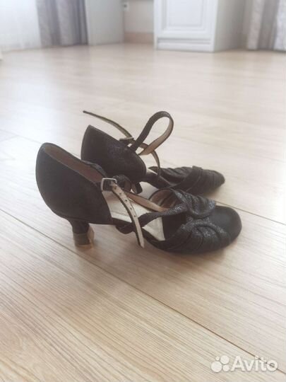 Туфли для бальных танцев кожа 36