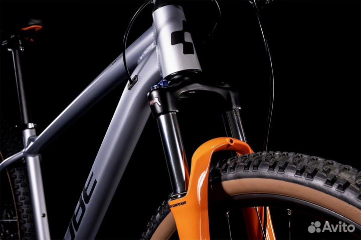 Велосипед Cube Aim Race (2022) Silver'n'orange