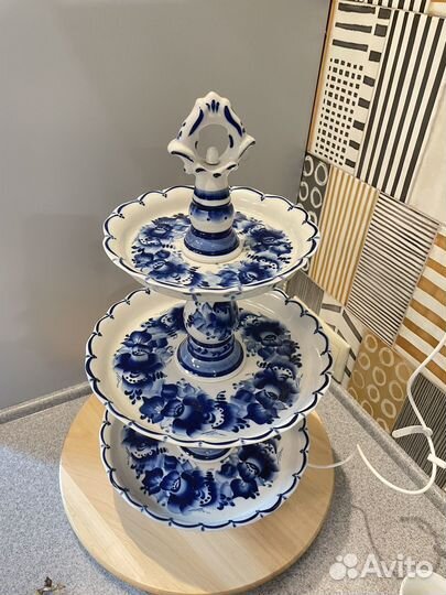 Фруктовница гжель