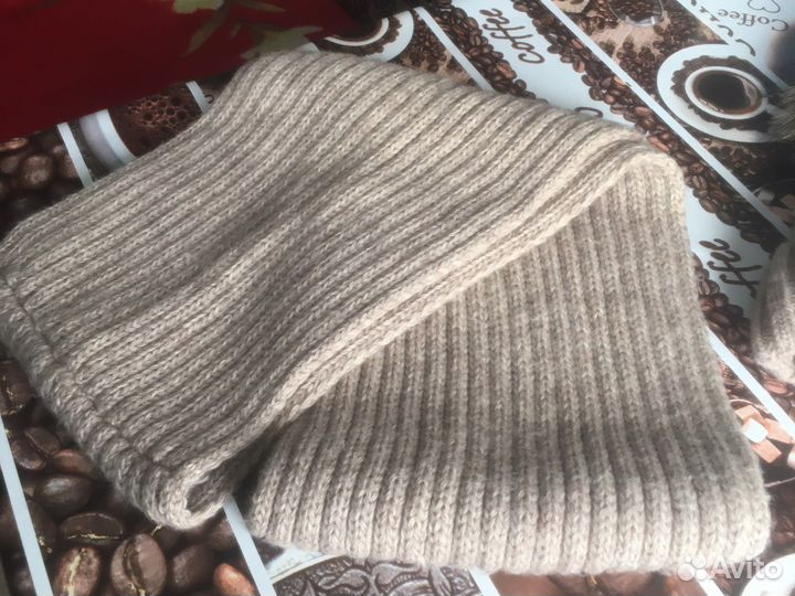 Комплект шапка и снуд женский