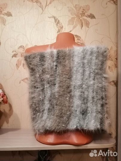 Связанный пояс из собачьей шерсти